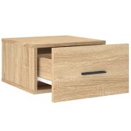 Нощно шкафче за стенен монтаж, сонома дъб, 35x35x20 см