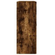 Стенен шкаф опушен дъб 69,5x34x90 см инженерно дърво