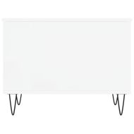 Кафе маса, бяла, 60x44,5x45 см, инженерно дърво