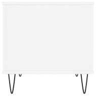 Кафе маса, бяла, 60x44,5x45 см, инженерно дърво