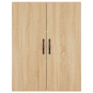 Висок шкаф, дъб сонома, 69,5x34x180 см, инженерно дърво