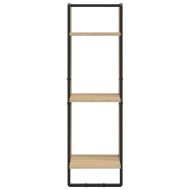 Комплект рафтове за стена 6 части дъб сонома инженерно дърво