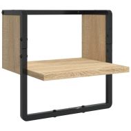 Комплект рафтове за стена 6 части дъб сонома инженерно дърво