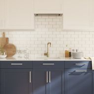 Дръжки за шкафове, 10 бр, сребристи, 192 мм, неръждаема стомана