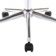 Въртящ се трапезен стол, черен, огънато дърво, изкуствена кожа