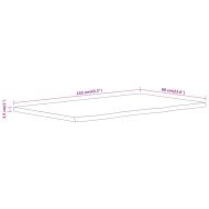 Плот за баня, 110x60x2,5 см, правоъгълен, масивно дърво акация