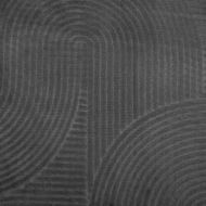 Килим "IZA" с къс косъм, скандинавски вид, антрацит, Ø 200 см