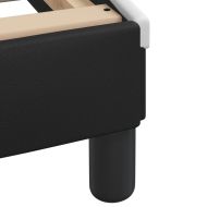 Рамка за легло Viana с LED без матрак, черно и бяло, 200x200 см