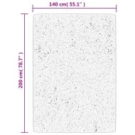 Килим OVIEDO с къс косъм, тюркоаз, 140x200 см