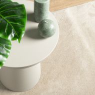 Килим OVIEDO с къс косъм, бежов, 200x200 см