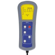 Масажна кушетка с възглавници, светлосива, текстил