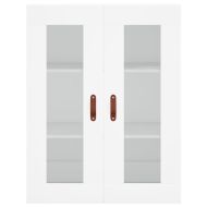 Висок шкаф, бял, 69,5x34x180 см, инженерно дърво