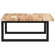 Стенен рафт за мивка, стомана и масивно дърво акация