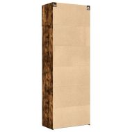 Шкаф за съхранение, опушен дъб, 80x42,5x225 см, инженерно дърво