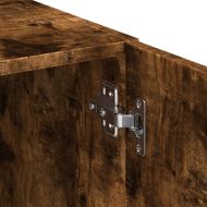 Шкаф за съхранение, опушен дъб, 80x42,5x225 см, инженерно дърво