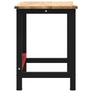 Работна маса, 140x60x81,5 см, масивна дървесина дъб