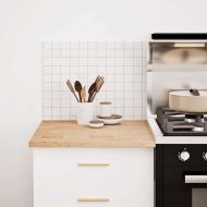 Кухненски работен плот, 60x63,5x2,7 см, дъб масив, правоъгълна