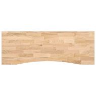 Плот на бюро 140x60x2,5 cm необработен масивен дъб правоъгълна