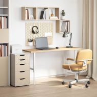 Плот на бюро 140x60x2,5 cm необработен масивен дъб правоъгълна