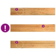 Прозоречни первази, 2 бр, светлокафяви, 120x20x2 см, дъб масив