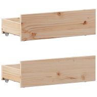 Легло с рафтове за книги, без матрак, 90x190 см, бор масив