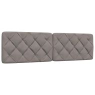 Мека табла за легло, таупе, 180 см, плат