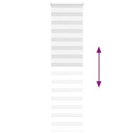Зеброва щора бял 65x200 см Ширина на плата 60,9 см Полиестер