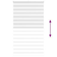 Зеброва щора бял 120x230 см ширина на плата 115,9 см полиестер