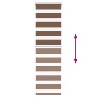 Зеброва щора кафяв 50x150 см ширина на плата 45,9 cm полиестер