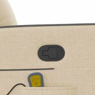 Масажен наклоняем стол, кремав, текстил