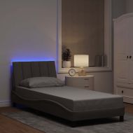 Рамка за легло без матрак Hanko, таупе, 80x200 см, плат