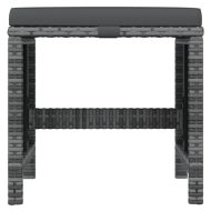 Градински комплект с възглавници 19 части сив полиратан