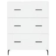 Висок шкаф, бял, 69,5x34x180 см, инженерно дърво