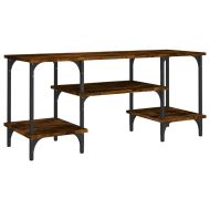 ТВ шкаф, опушен дъб, 102x35x45,5 см, инженерно дърво