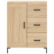 Сайдборд, дъб сонома, 69,5x34x90 см, инженерно дърво