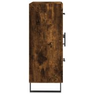 Сайдборд, опушен дъб, 69,5x34x90 см, инженерно дърво