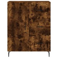 Висок шкаф, опушен дъб, 69,5x34x180 см, инженерно дърво