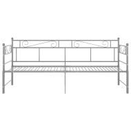 Рамка за легло, разтегателен диван, сива, метал, 90x200 см