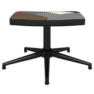 Релаксиращ стол с табуретка, пачуърк, плат