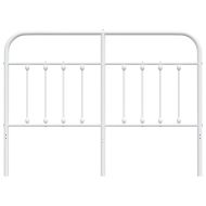 Метална табла за глава, бяла, 150 см