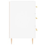 Нощно шкафче, черно, 40x40x66 см, инженерно дърво