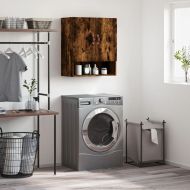 Стенен шкаф, опушен дъб, 60x31x70 см, инженерно дърво