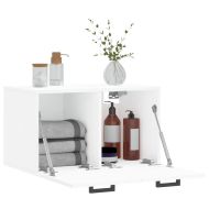 Стенен шкаф, бял, 60x36,5x35 см, инженерно дърво