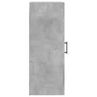 Стенен шкаф, бетонно сив, 34,5x34x90 см, инженерно дърво