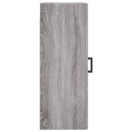 Стенен шкаф, сив сонома, 34,5x34x90 см, инженерно дърво