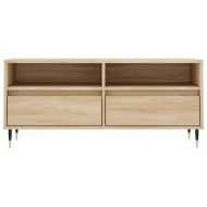 ТВ шкаф, сонома дъб, 100x34,5x44,5 см, инженерно дърво