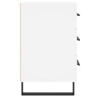 Нощно шкафче, черно, 40x40x66 см, инженерно дърво