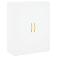 Стенен шкаф бял 69,5x34x90 см