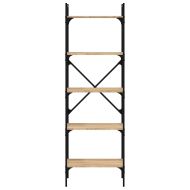 Библиотека 5 рафта сонома дъб 56x31,5x174 см инженерно дърво