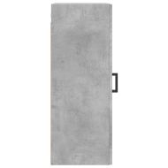 Стенен шкаф, бетонно сив, 34,5x34x90 см, инженерно дърво